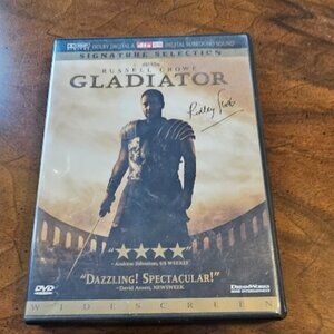 Gladiator SIGNED RIDLEY SCOTT DVD ~ SHIPS FROM USA NOT A DROP-SHIP SELLER